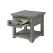Martin Svensson Home Beach House Dove Gray 1-Drawer Wood End Table