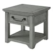 Martin Svensson Home Beach House Dove Gray 1-Drawer Wood End Table