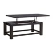 Space Saver Black Coffee Solid Wood Lift Top Coffee Table