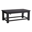 Space Saver Black Coffee Solid Wood Lift Top Coffee Table