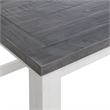 Space Saver White Stain and Grey Solid Wood Lift Top Coffee Table