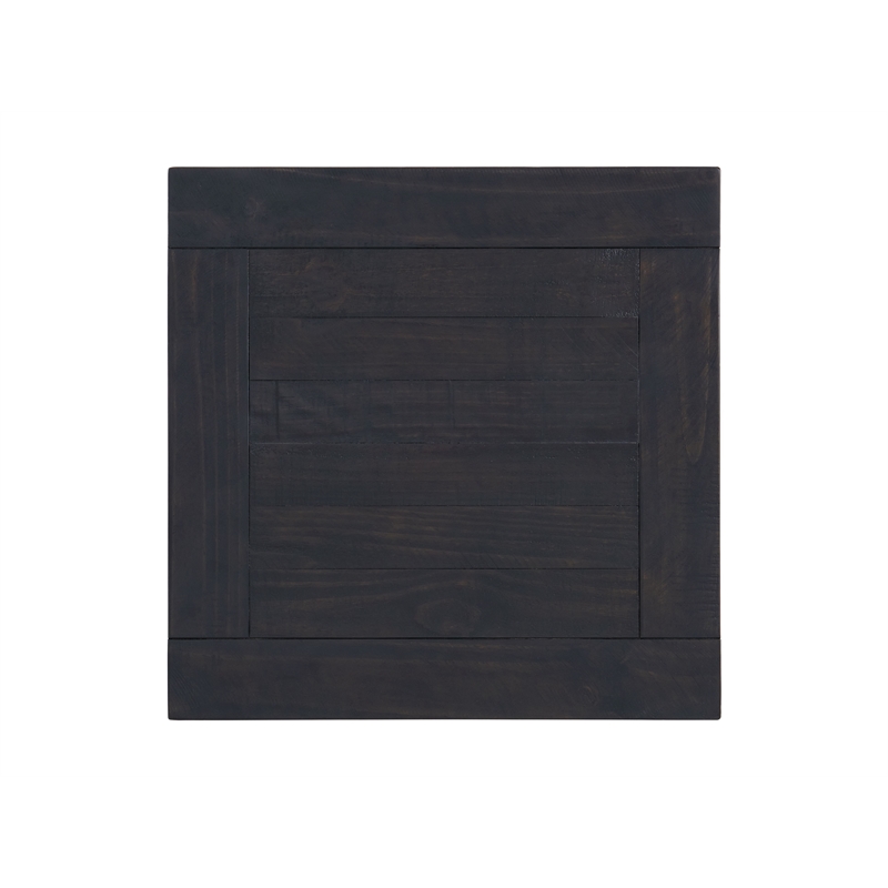 Martin Svensson Home Space Saver Black Coffee Solid Wood End Table