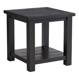 martin svensson home space saver black coffee solid wood end table