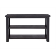 Martin Svensson Home Space Saver Black Coffee Solid Wood Sofa Console Table
