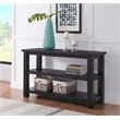 Martin Svensson Home Space Saver Black Coffee Solid Wood Sofa Console Table
