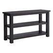 Martin Svensson Home Space Saver Black Coffee Solid Wood Sofa Console Table
