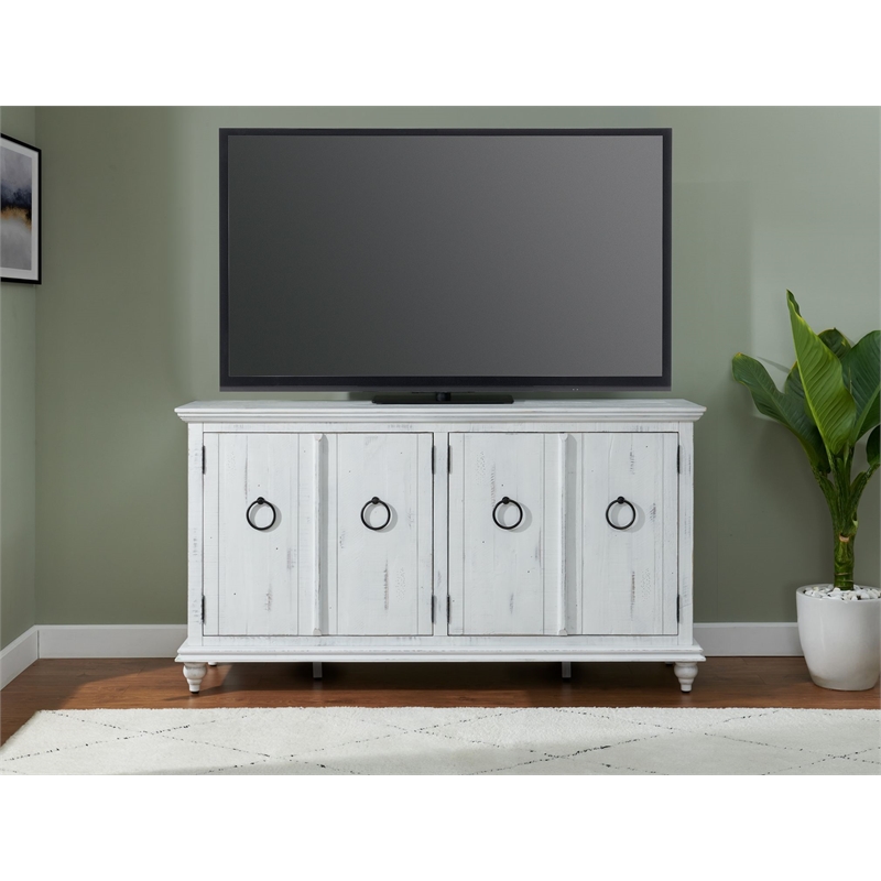 Martin Svensson Home Garden District Rustic White Solid Wood 65