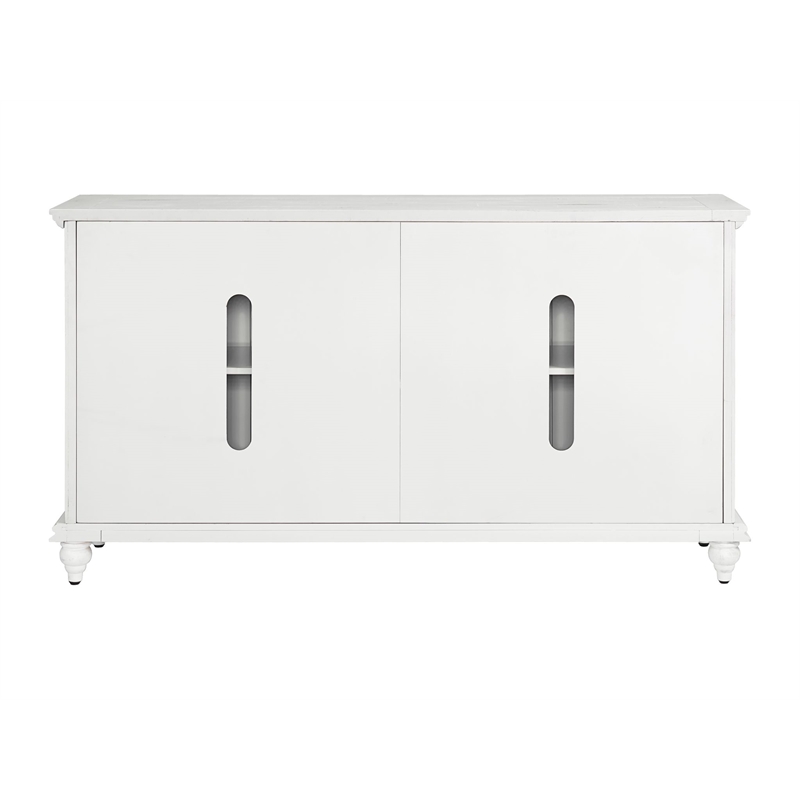 Martin Svensson Home Garden District Rustic White Solid Wood 65