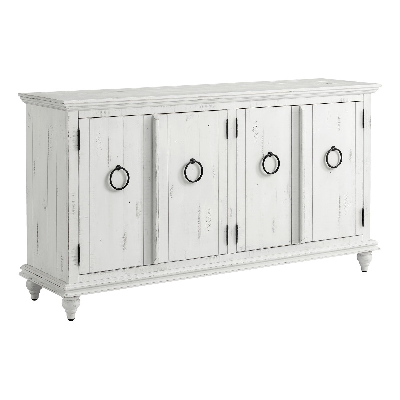 Martin Svensson Home Garden District Rustic White Solid Wood 65
