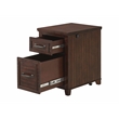 Martin Svensson Home Del Mar Coffee Walnut File Cabinet with Fingerprint Lock