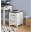 Martin Svensson Home Del Mar White and Grey File Cabinet with Fingerprint Lock