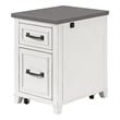 Martin Svensson Home Del Mar White and Grey File Cabinet with Fingerprint Lock