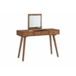 Martin Svensson Home Mid-Century Modern Cinnamon Vanity/Desk with Mirror