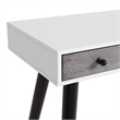 Martin Svensson Home Mid-Century Modern White/Gray/Black Vanity/Desk w/Mirror
