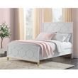 Martin Svensson Home Emma White and Gold Full Panel Bed