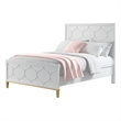 Martin Svensson Home Emma White and Gold Full Panel Bed