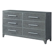 Martin Svensson Home Memphis 6 Drawer Slate Gray Dresser