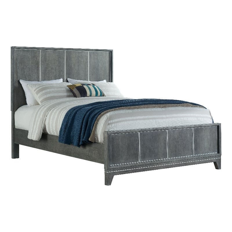 Martin Svensson Home Memphis Slate Gray Queen Panel Bed