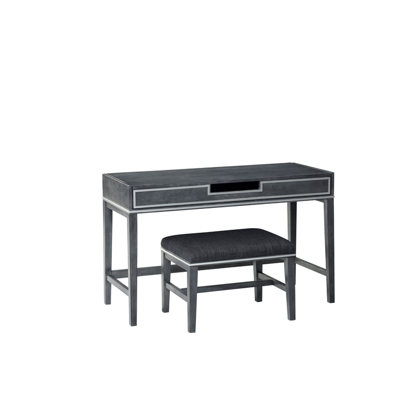 martin svensson home memphis slate gray vanity and stool