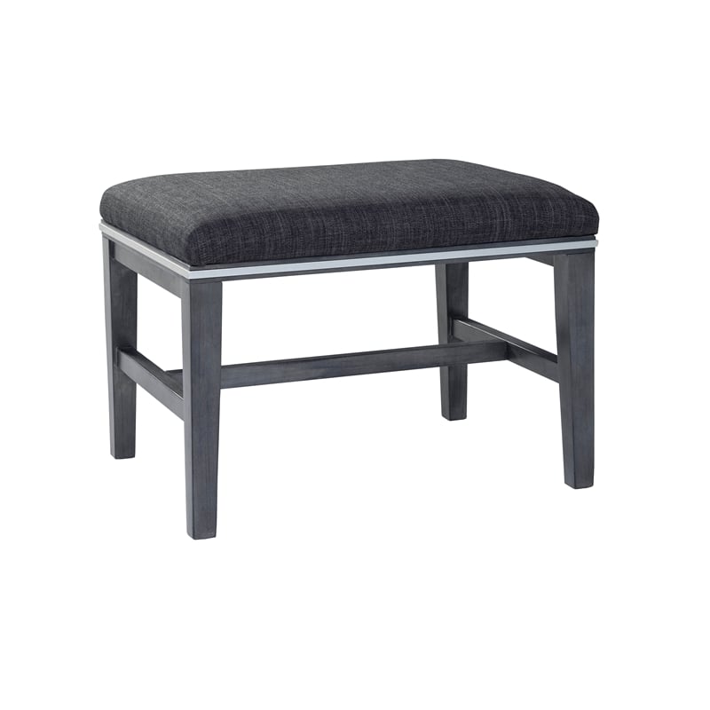 martin svensson home memphis slate gray vanity and stool
