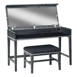 Martin Svensson Home Memphis Slate Gray Vanity and Stool