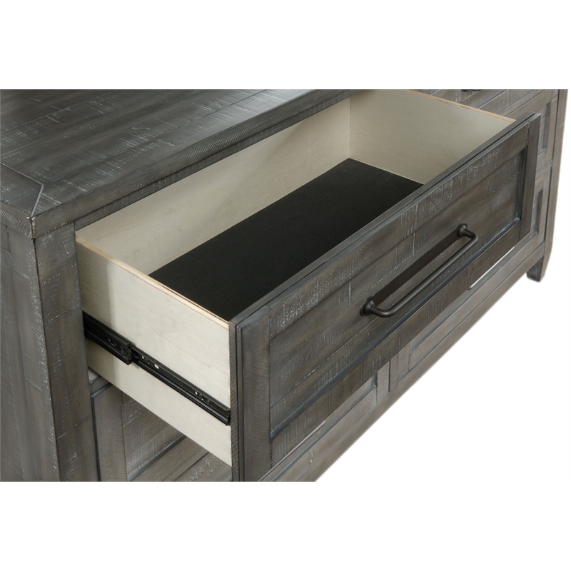 Martin Svensson Home Napa Solid Wood 6 Drawer Gray Dresser