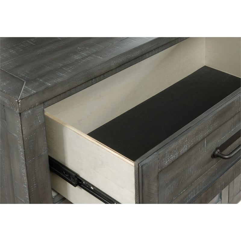 Martin Svensson Home Napa Solid Wood 7 Drawer Gray Chest
