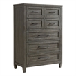 Martin Svensson Home Napa Solid Wood 7 Drawer Gray Chest