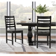 Martin Svensson Home Napa Solid Wood Black Dining Chair (Set of 2)