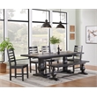 Martin Svensson Home Napa Solid Wood Black Dining Bench