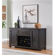 Martin Svensson Home Napa Solid Wood Black Dining Server with Storage