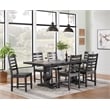 Martin Svensson Home Napa Solid Wood Black Trestle Table w/Extendable Leaf