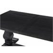 Martin Svensson Home Napa Solid Wood Black Trestle Table w/Extendable Leaf