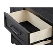 Martin Svensson Home Napa Solid Wood Black Dining Server with Fireplace
