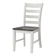 Monterey Solid Wood White Stain and Gray Dining Chair (Set of 2)
