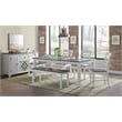 Monterey Solid Wood White Stain and Gray Dining Bench