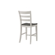 Monterey Solid Wood White Stain and Gray Counter Height Dining Chair (Set of 2)