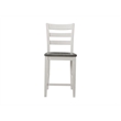 Monterey Solid Wood White Stain and Gray Counter Height Dining Chair (Set of 2)