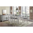 Monterey Solid Wood White Stain and Gray Counter Height Dining Chair (Set of 2)