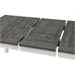 Monterey Solid Wood White Stain and Gray Dining Table with Extendable Leaf