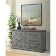 Beach House Solid Wood Dove Gray 6 Drawer Dresser