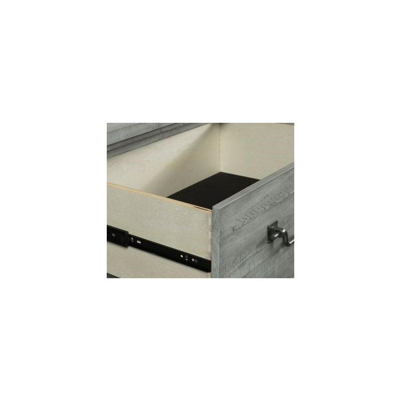 Beach House Dove Gray Solid Wood 5-Drawer Chest