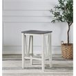 Del Mar Antique White and Gray Console Bar Table and Stool Set
