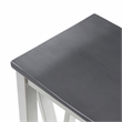 Del Mar Antique White and Gray Console Bar Table and Stool Set