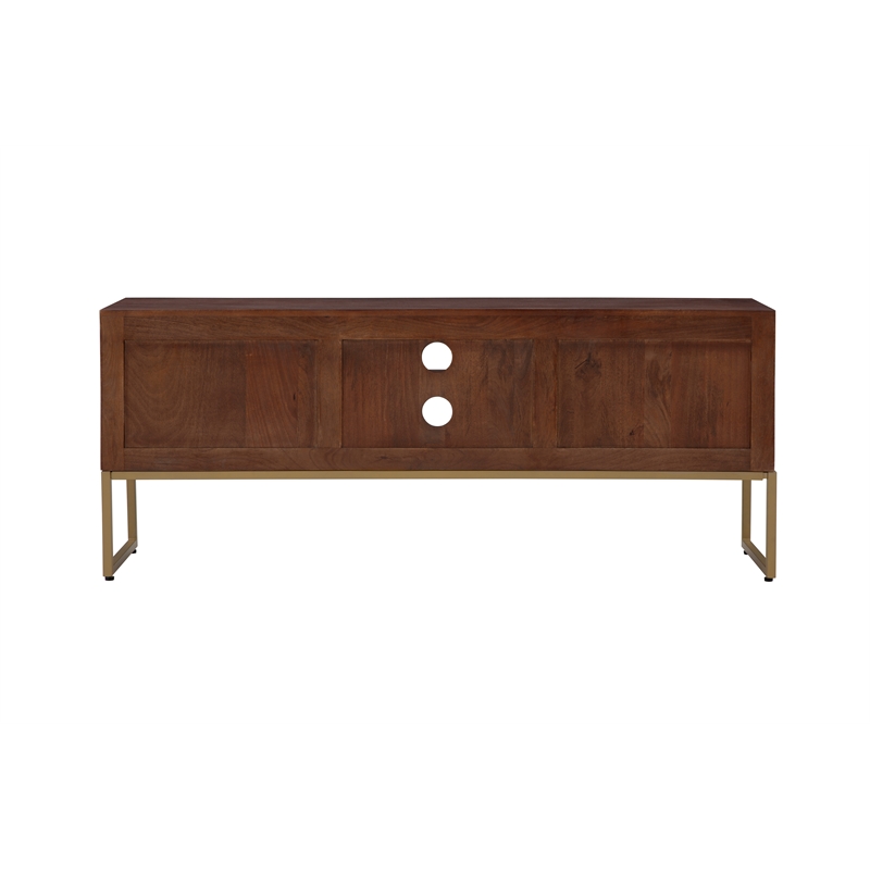 San Marino Mid-Century Modern 2-Door Wood TV Stand for TVs up to 60