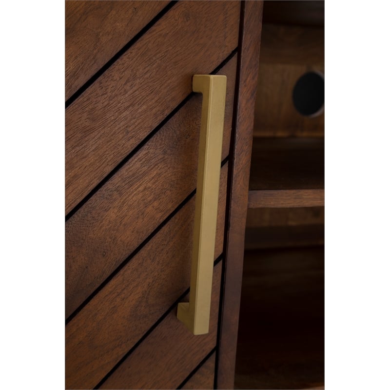 San Marino Mid-Century Modern 2-Door Wood TV Stand for TVs up to 60