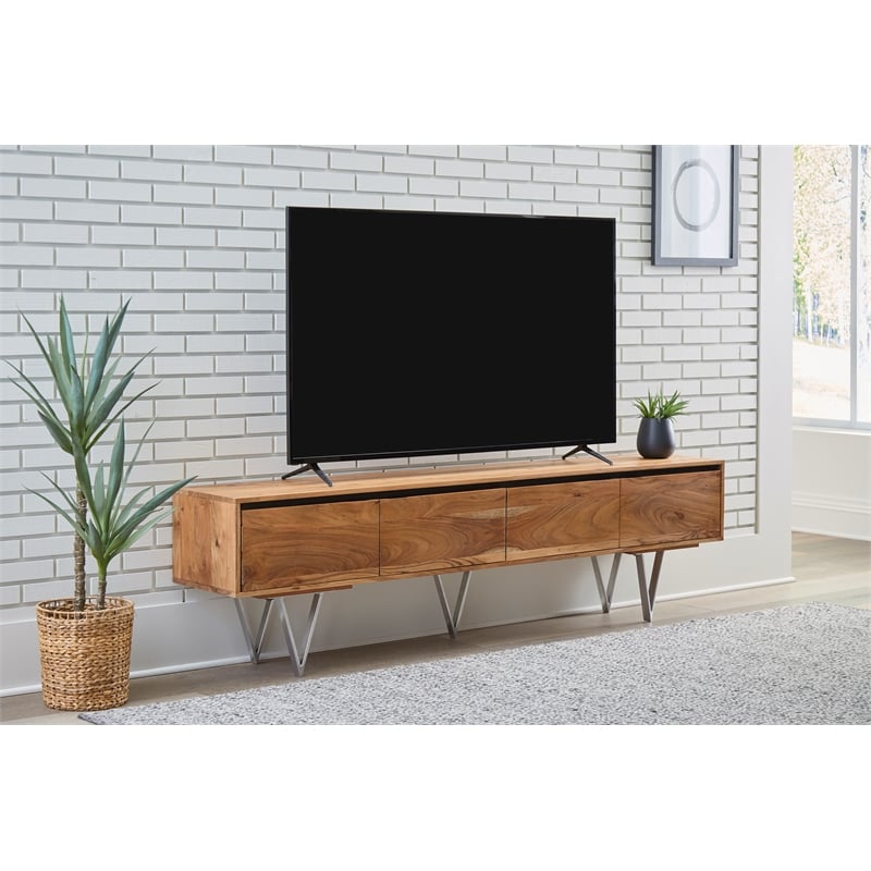 Martin Svensson Home Maranello 4-Door Wood TV Stand for TVs up to 85