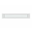 Cordero Wood and Glass Top White Sofa Console Entryway Table