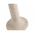 Martin Svensson Home Abbott Round Solid Wood and Jute End Table in Whitewash