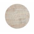 Martin Svensson Home Abbott Round Solid Wood and Jute End Table in Whitewash